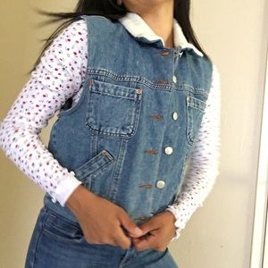 Vintage denim vest (reversible)